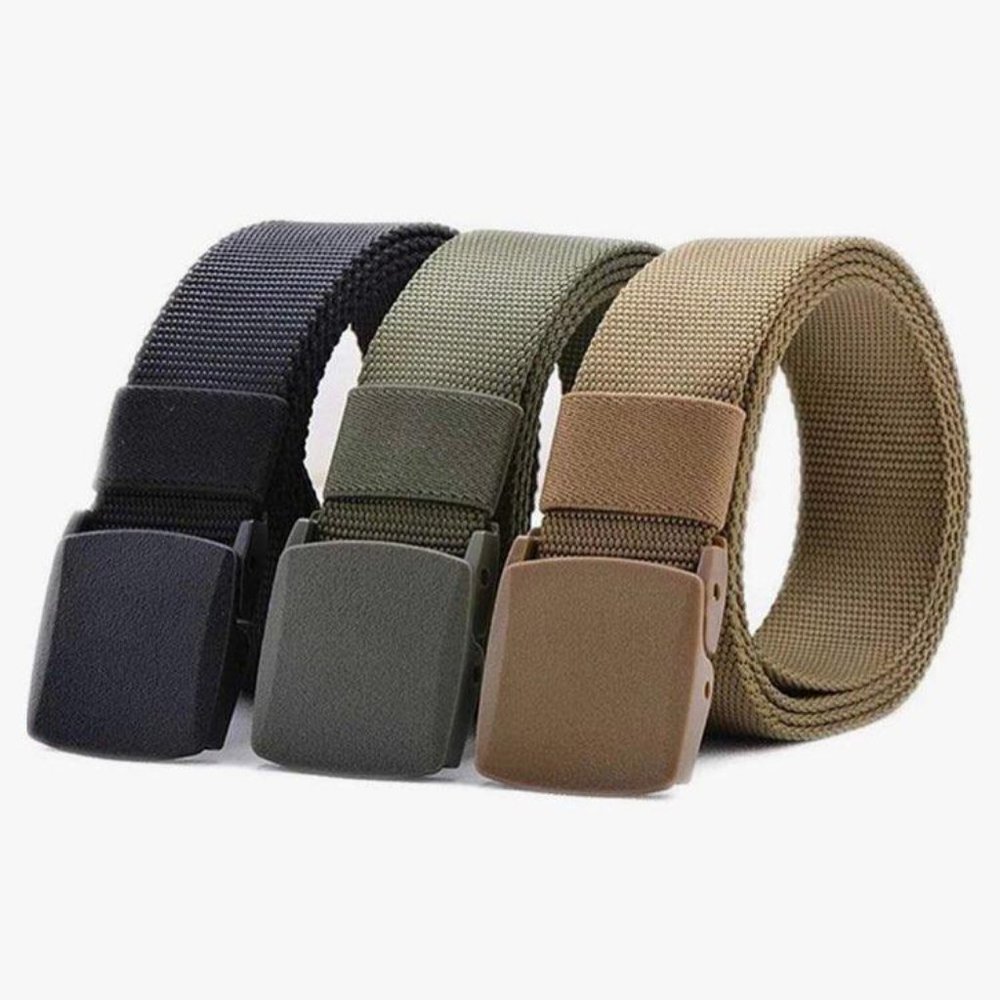 FLAPI 3 Pack Nylon Military Tactical Men Belt 45"